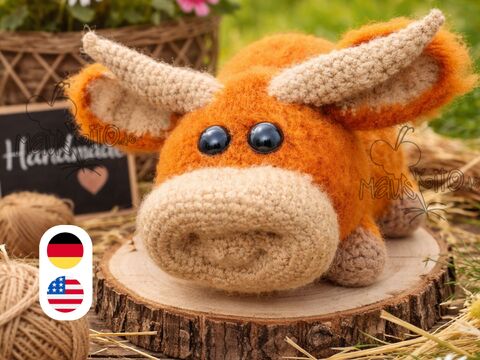 Hamish McCoo - Crochet pattern for a Scottish Highland cow