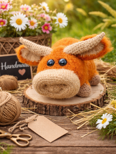 Hamish McCoo - Crochet pattern for a Scottish Highland cow
