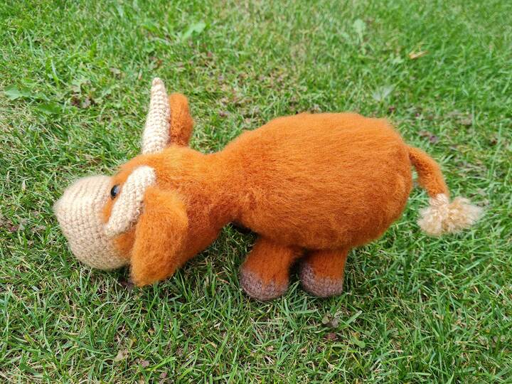 Hamish McCoo - Häkelanleitung für ein schottisches Highlandrind
