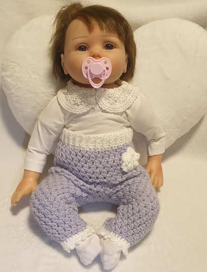 Anleitung für gehäkelte Babyhose Fiona 0–36 Monate