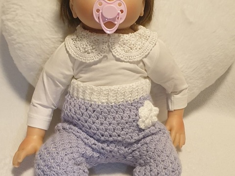 Anleitung für gehäkelte Babyhose Fiona 0–36 Monate