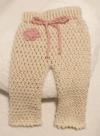 Anleitung für gehäkelte Babyhose Fiona 0–36 Monate