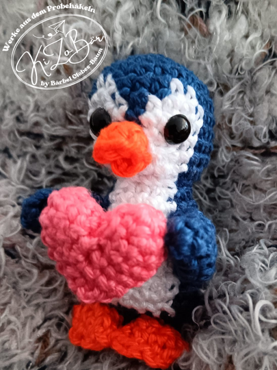 Little Blue, der Zwergpinguin -Häkelanleitung für einen süßen Mini-Pinguin