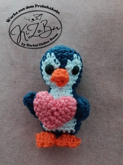 Little Blue, der Zwergpinguin -Häkelanleitung für einen süßen Mini-Pinguin