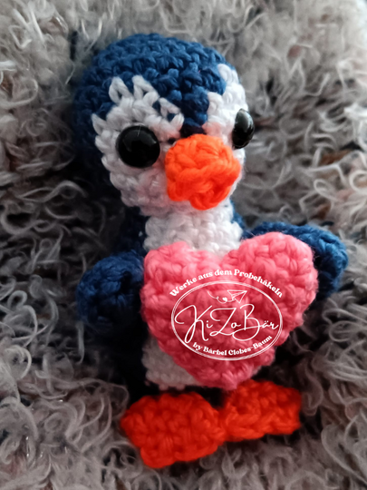 Little Blue, der Zwergpinguin -Häkelanleitung für einen süßen Mini-Pinguin