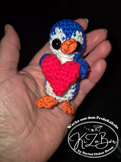 Little Blue, der Zwergpinguin -Häkelanleitung für einen süßen Mini-Pinguin