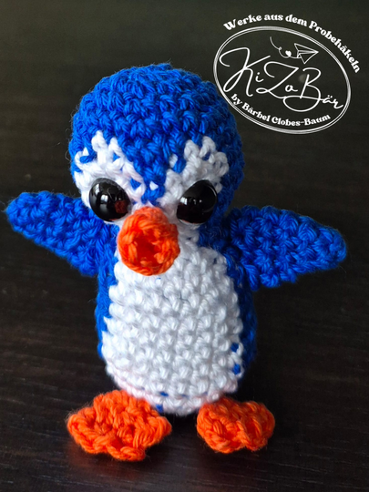Little Blue, der Zwergpinguin -Häkelanleitung für einen süßen Mini-Pinguin