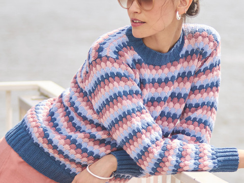 Pulli mit Blasenmuster