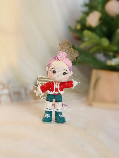 Crochet doll pattern | Purple hair Kpop girl | PDF Pattern in English only