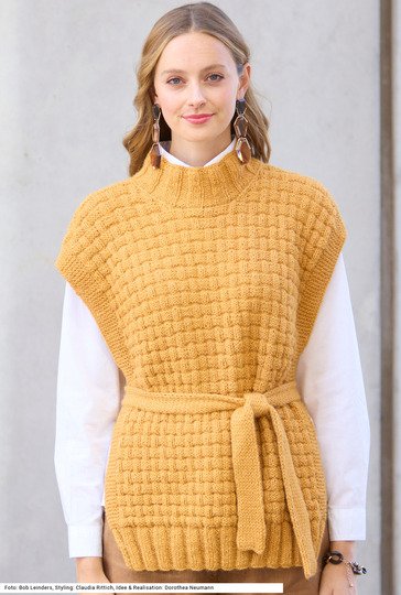Pullunder mit Gürtel