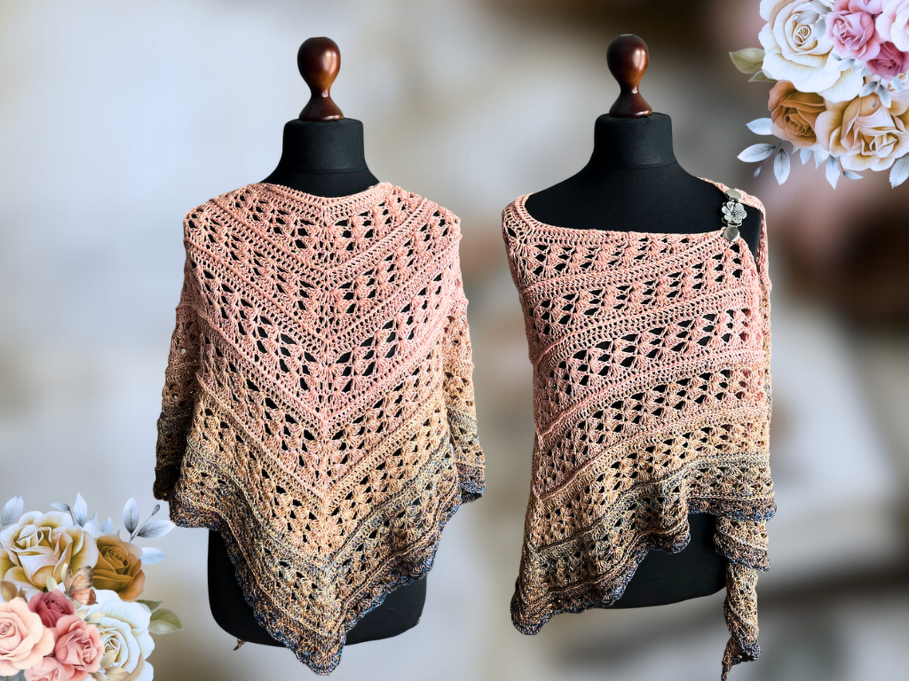 Vintage Grace-Häkelanleitung für ein flaches Dreieckstuch - Bild 3