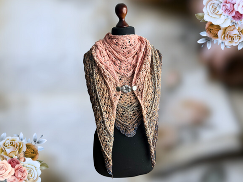 Vintage Grace-Häkelanleitung für ein flaches Dreieckstuch