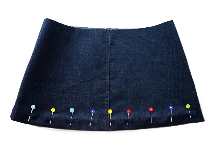 Schnitt + Anleitung ausgestellter Jeansrock Gr. 74 bis 146