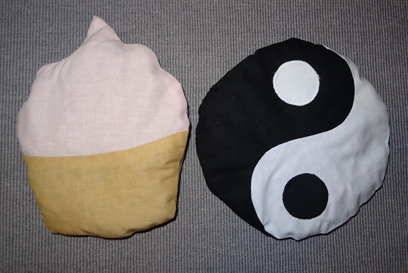 Kissen SET nähen 2 Gr. Kleid Yin Yang Muffin Schnee Engel Seestern