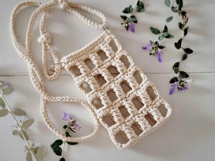 T29 Crochet Pattern for cotton cord crossbody bag