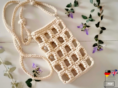 T29 Crochet Pattern for cotton cord crossbody bag
