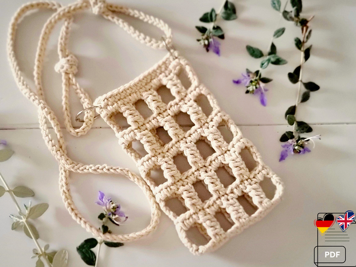 T29 Crochet Pattern for cotton cord crossbody bag