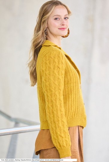 Jacke mit Reverskragen