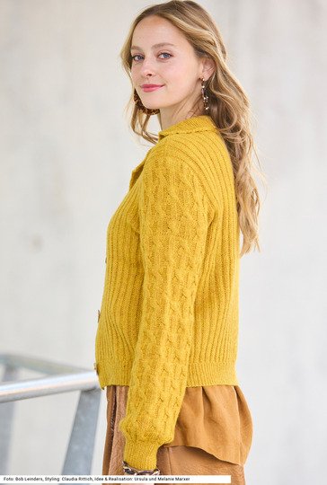 Jacke mit Reverskragen