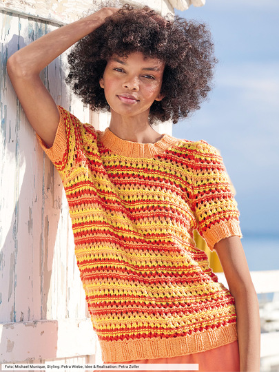 Gestreiftes Kurzarm-Shirt