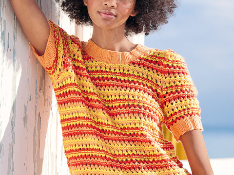 Gestreiftes Kurzarm-Shirt