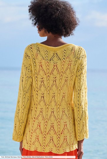 Hellgelber Longpulli