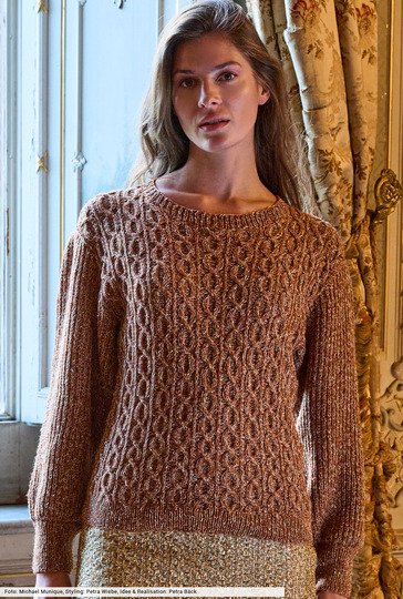 Pulli mit Zopfstrukturen