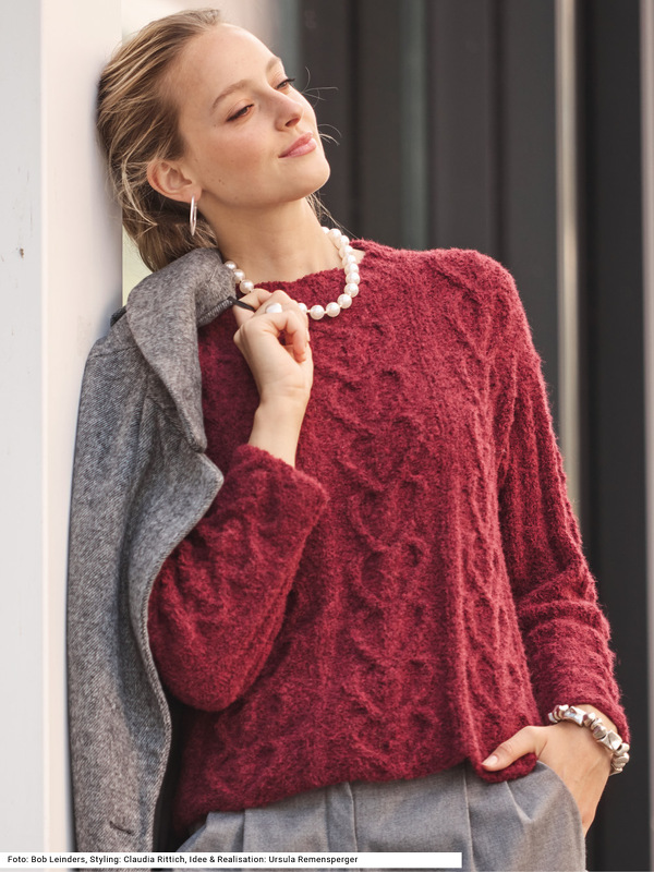 Pulli mit Zopfmuster