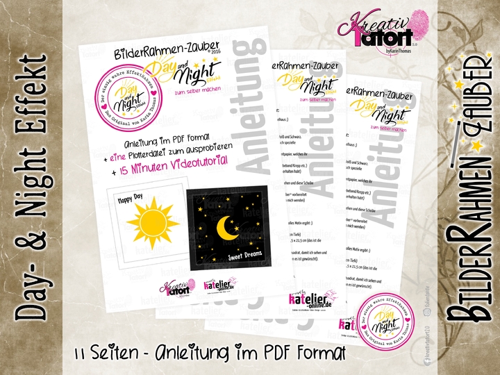 Anleitung - BilderRahmen-Zauber mit Day- & NightEffekt - PDF & Video