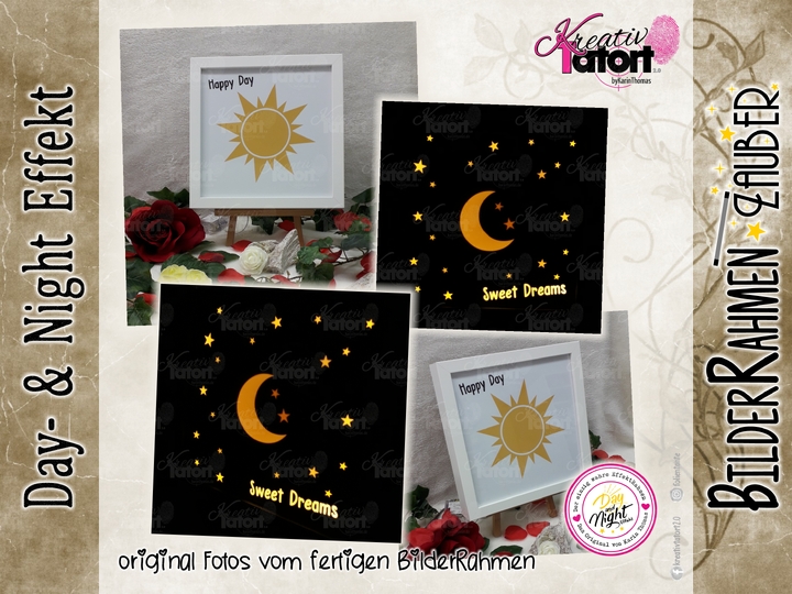 Anleitung - BilderRahmen-Zauber mit Day- & NightEffekt - PDF & Video