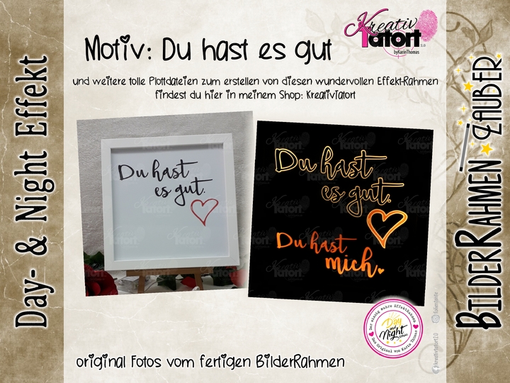 Anleitung - BilderRahmen-Zauber mit Day- & NightEffekt - PDF & Video