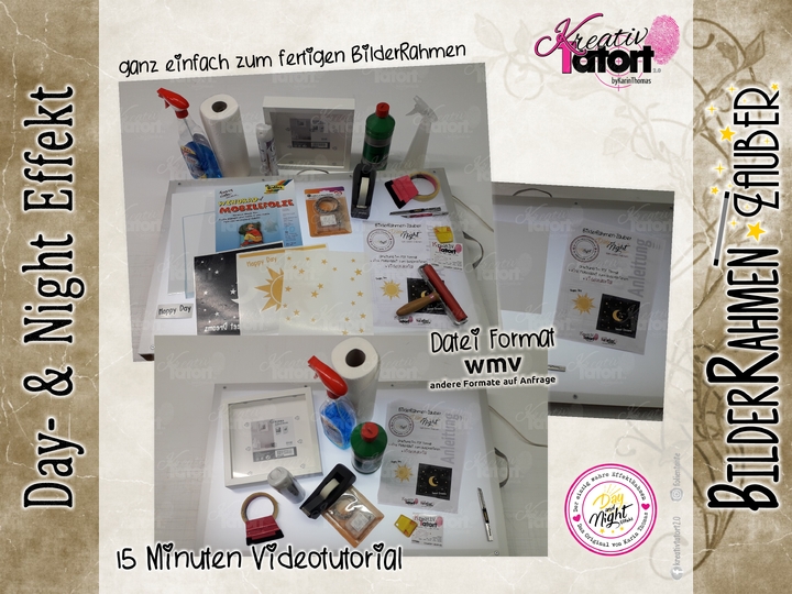 Anleitung - BilderRahmen-Zauber mit Day- & NightEffekt - PDF & Video