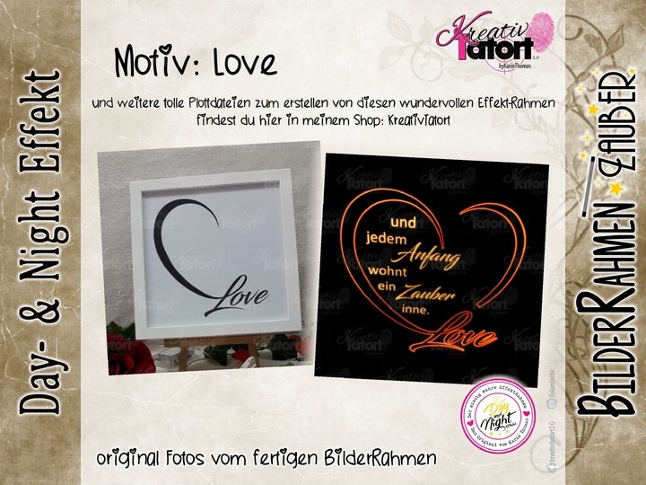 Anleitung - BilderRahmen-Zauber mit Day- & NightEffekt - PDF & Video