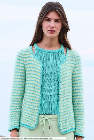 Twinset aus Top und Jacke