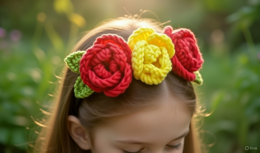 Häkelanleitung Blumen Haarreif PDF + Video Tutorial