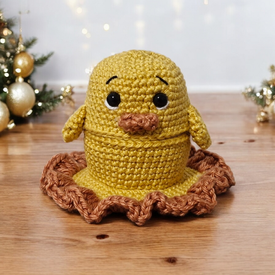 PDF Häkelanleitung Süßer Eierwärmer mit Becher Bär und Küken