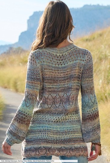 Longpulli aus Farbverlaufsgarn