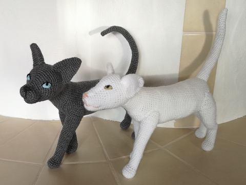 2in1: Sphynx Katze + Orientalische Kurzhaar - Häkelanleitung von NiggyArts
