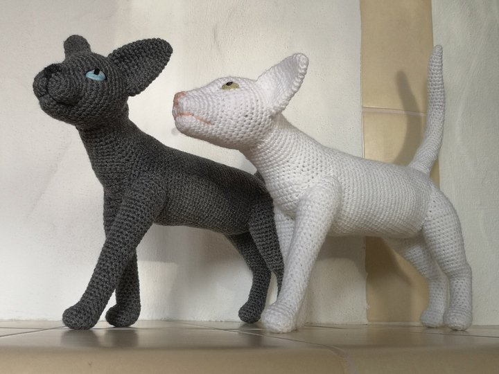 2in1: Sphynx Cat + Oriental Shorthair - crochet pattern by NiggyArts
