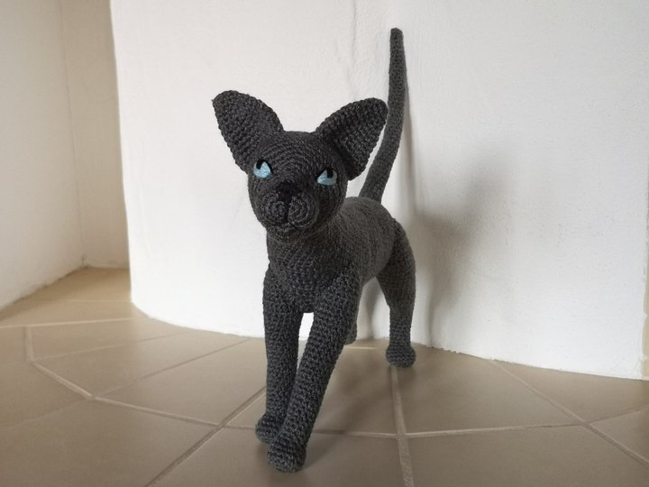 2in1: Sphynx Cat + Oriental Shorthair - crochet pattern by NiggyArts