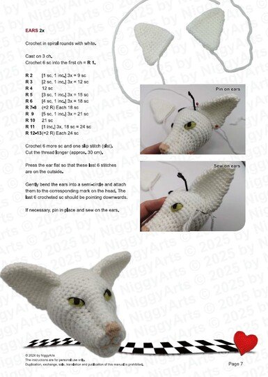 2in1: Sphynx Cat + Oriental Shorthair - crochet pattern by NiggyArts