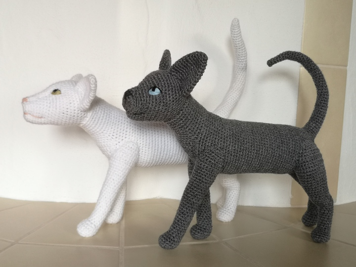 2in1: Sphynx Katze + Orientalische Kurzhaar - Häkelanleitung von NiggyArts