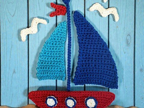 Sail Boat crochet