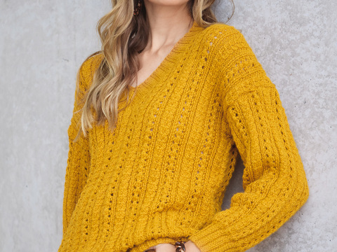 Pulli mit V-Ausschnitt