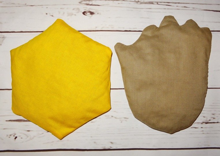 Kissen SET nähen 2 Gr. Gitarre Maus Wabe Einhorn Baum Krone