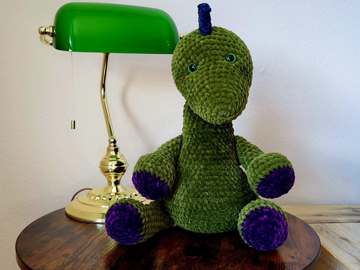 Häkelanleitung Dinosaurier kuscheliges XL-Amigurumi