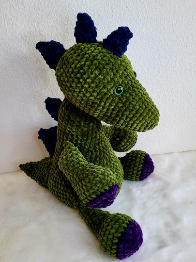 Häkelanleitung Dinosaurier kuscheliges XL-Amigurumi