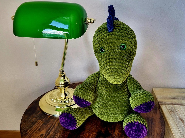 Häkelanleitung Dinosaurier kuscheliges XL-Amigurumi