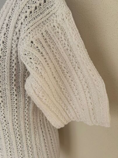 Strickanleitung Tunika aus Baumwolle Gr M/L