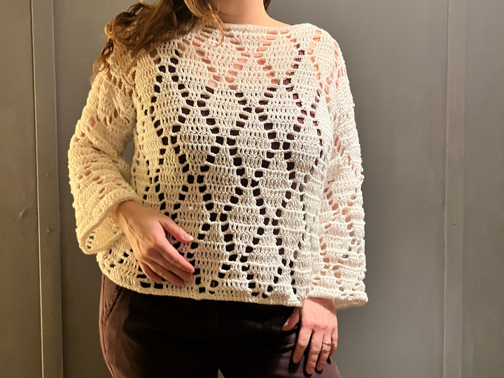 Crochet Pattern Shirt "Diggin Diamonds"